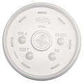 Dart Cold Cup Lids, Fits 32 oz Cups, Translucent, 100/Sleeve, 10 Sleeves/Carton