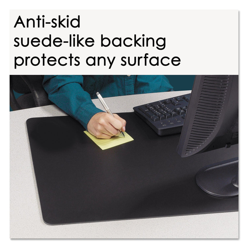Artistic Rhinolin II Desk Pad with Antimicrobial Protection, 36 x 24, Black