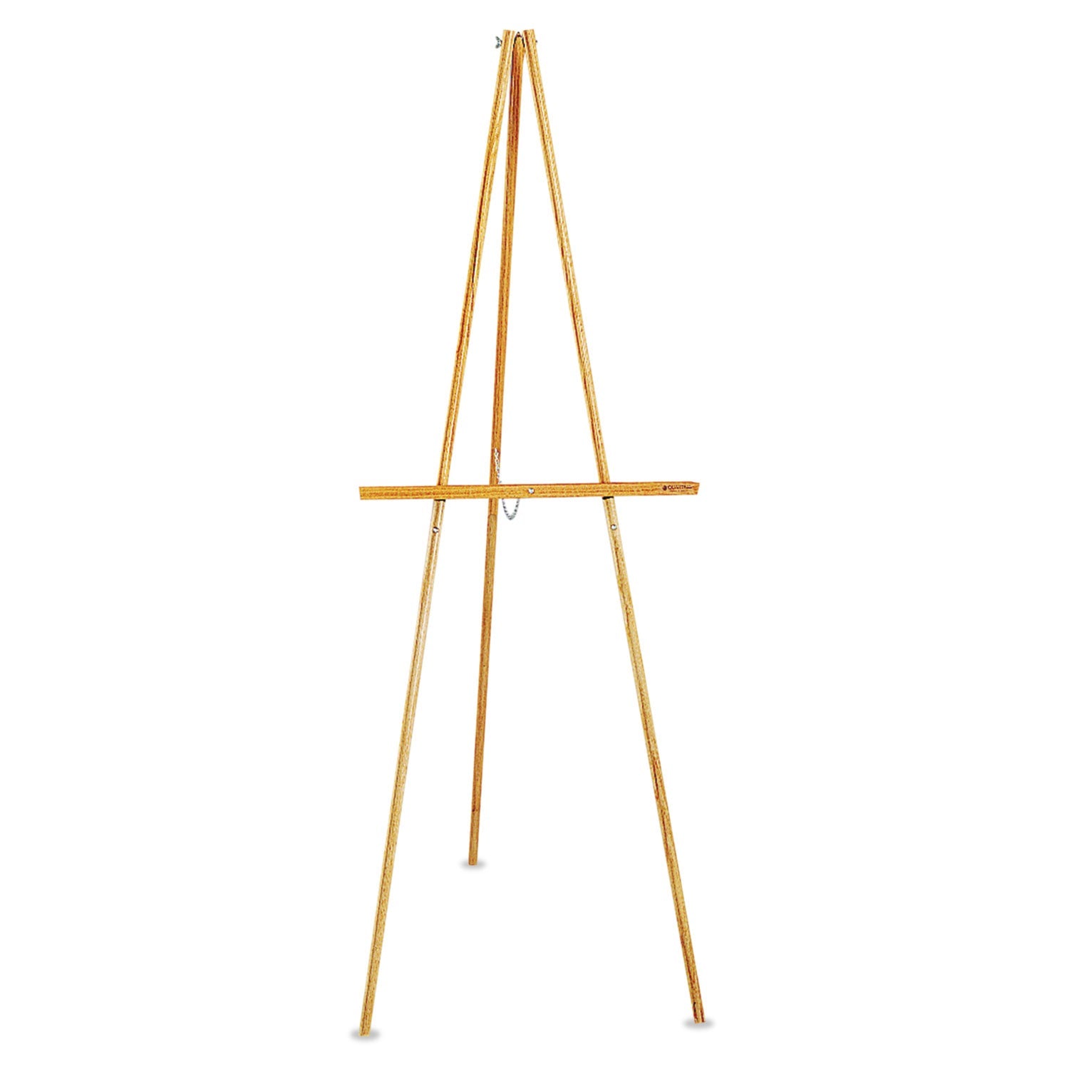 Quartet Lightweight Tripod Floor Easel, 64" High, Natural Oak