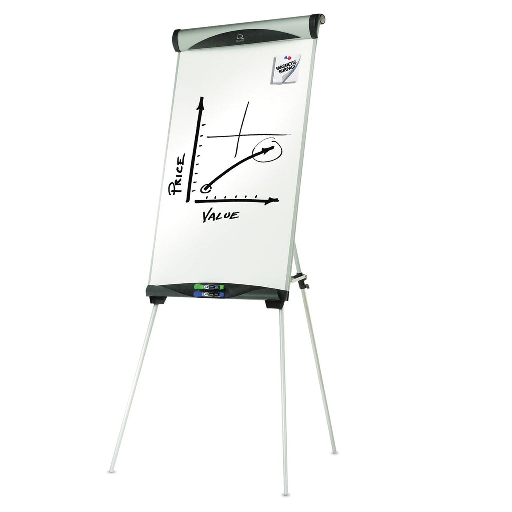 Quartet Euro Magnetic Presentation Easel, 27 x 39, White