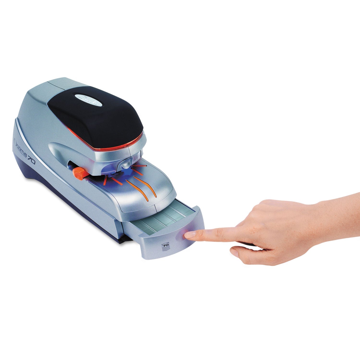 Swingline Optima 60 Electric Stapler, 60-Sheet Capacity, Black/Silver