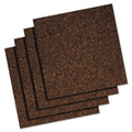 Quartet Cork Panel Bulletin Board, Brown, 12 x 12, 4 Panels/Pack