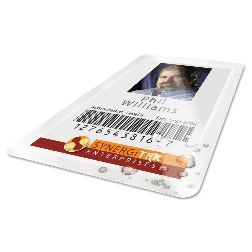 GBC UltraClear Thermal Laminating Pouches, 7 mil, 2.56" x 3.75", Gloss Clear, 100/Box