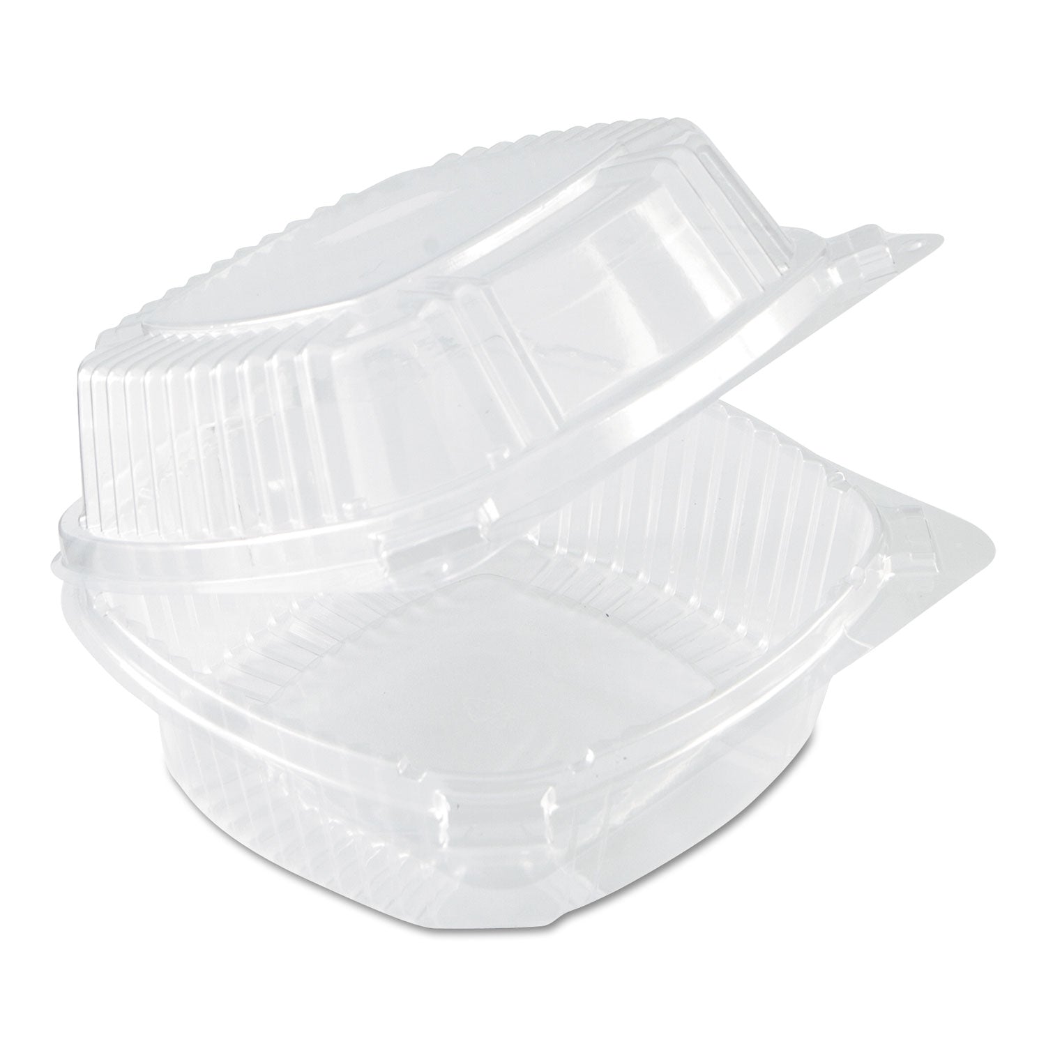 Pactiv Evergreen ClearView SmartLock Hinged Lid Container, 20 oz, 5.75 x 6 x 3, Clear, Plastic, 500/Carton
