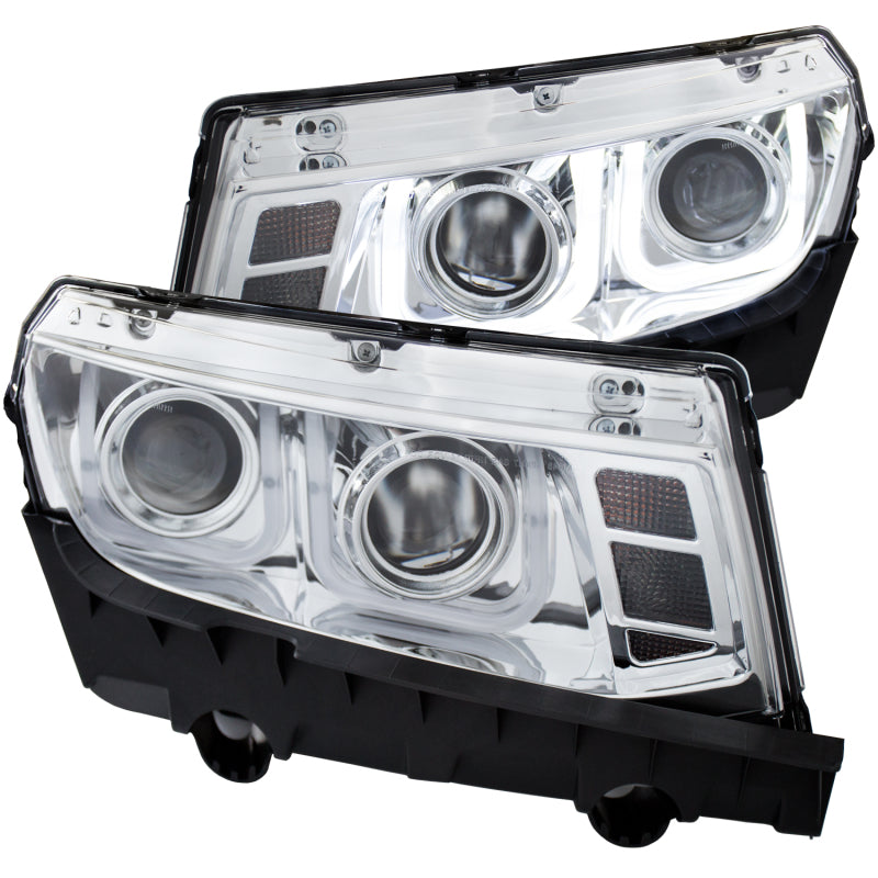 Anzo 2014-2015 Chevrolet Camaro Projector Headlights w/ U-Bar Chrome