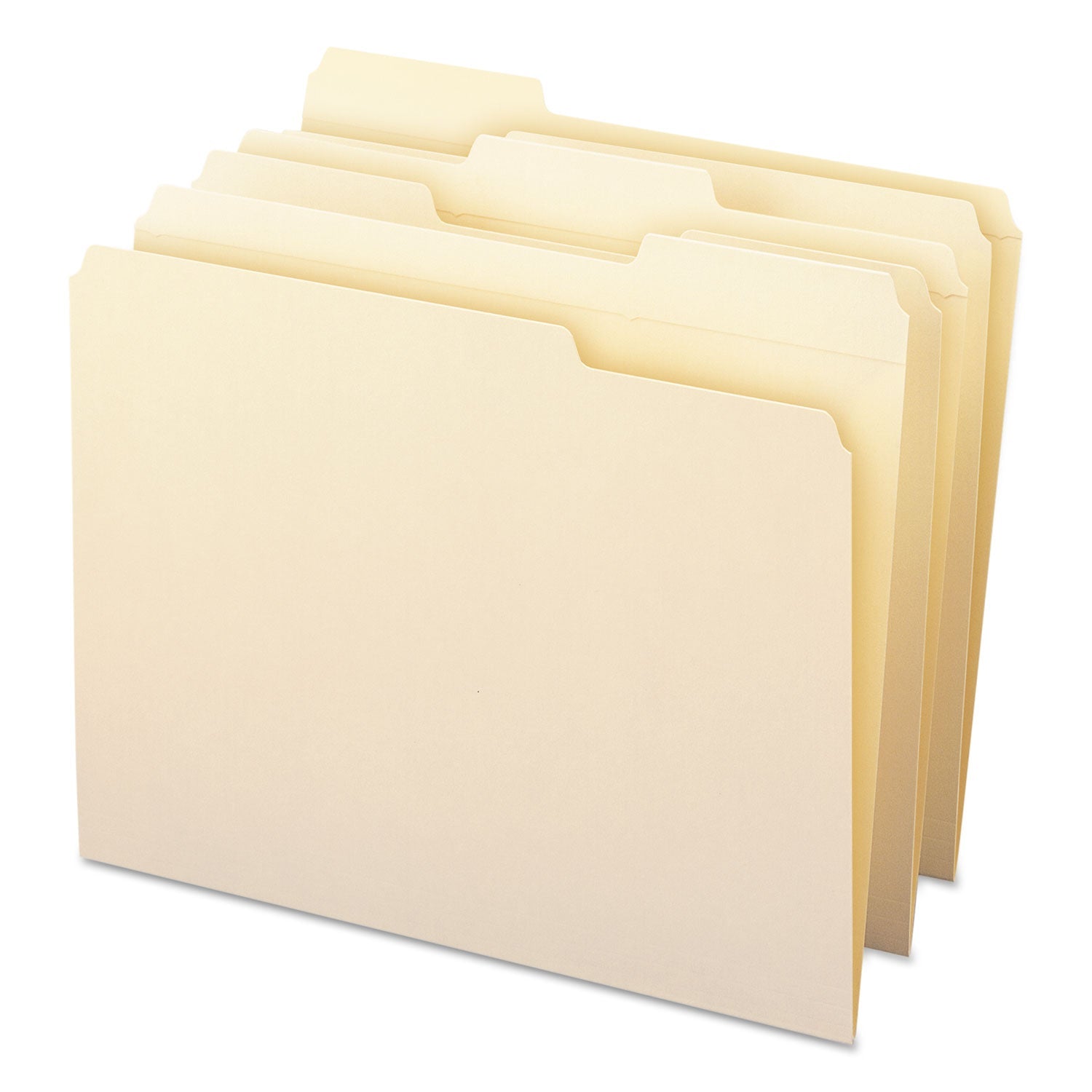 Smead WaterShed Top Tab File Folders, 1/3-Cut Tabs: Assorted, Letter Size, 0.75" Expansion, Manila, 100/Box