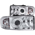 Anzo 1994-2001 Dodge Ram Projector Headlights w/ Halo Chrome