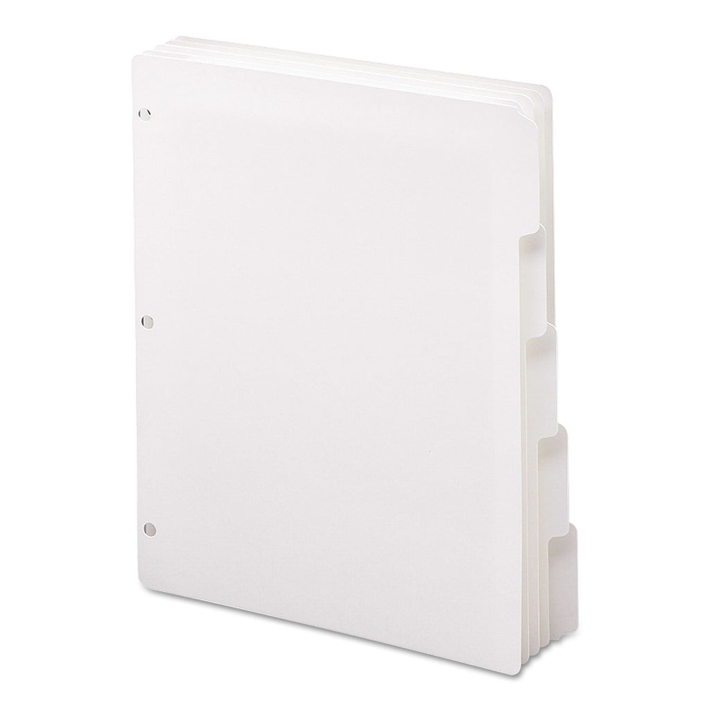 Smead Three-Ring Binder Index Divider, 5-Tab, 11 x 8.5, White, 20 Sets