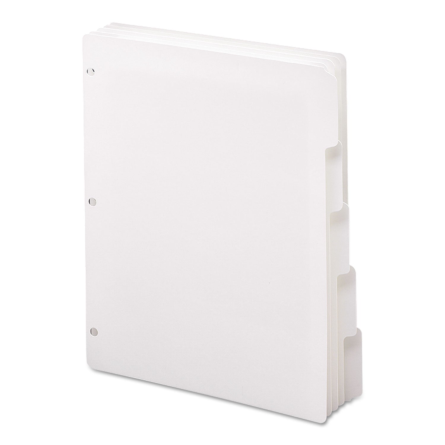 Smead Three-Ring Binder Index Divider, 5-Tab, 11 x 8.5, White, 20 Sets