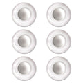 Quartet Glass Magnets, Large, Clear, 0.45" Diameter, 6/Pack