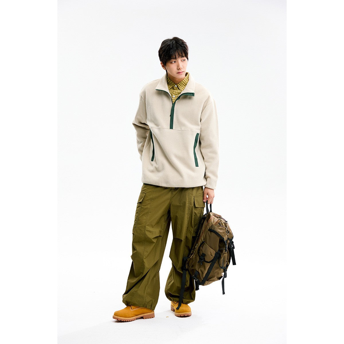 Fleece Top Crewneck Sweatshirt Unisex Fleece Jacket