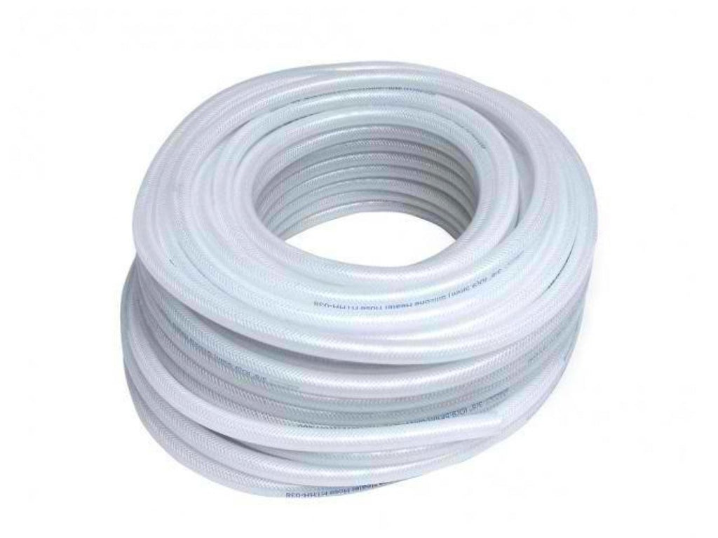 HPS High Temp 1/8" ID (3mm) Reinforced Silicone Braid Clear Hose Tubing