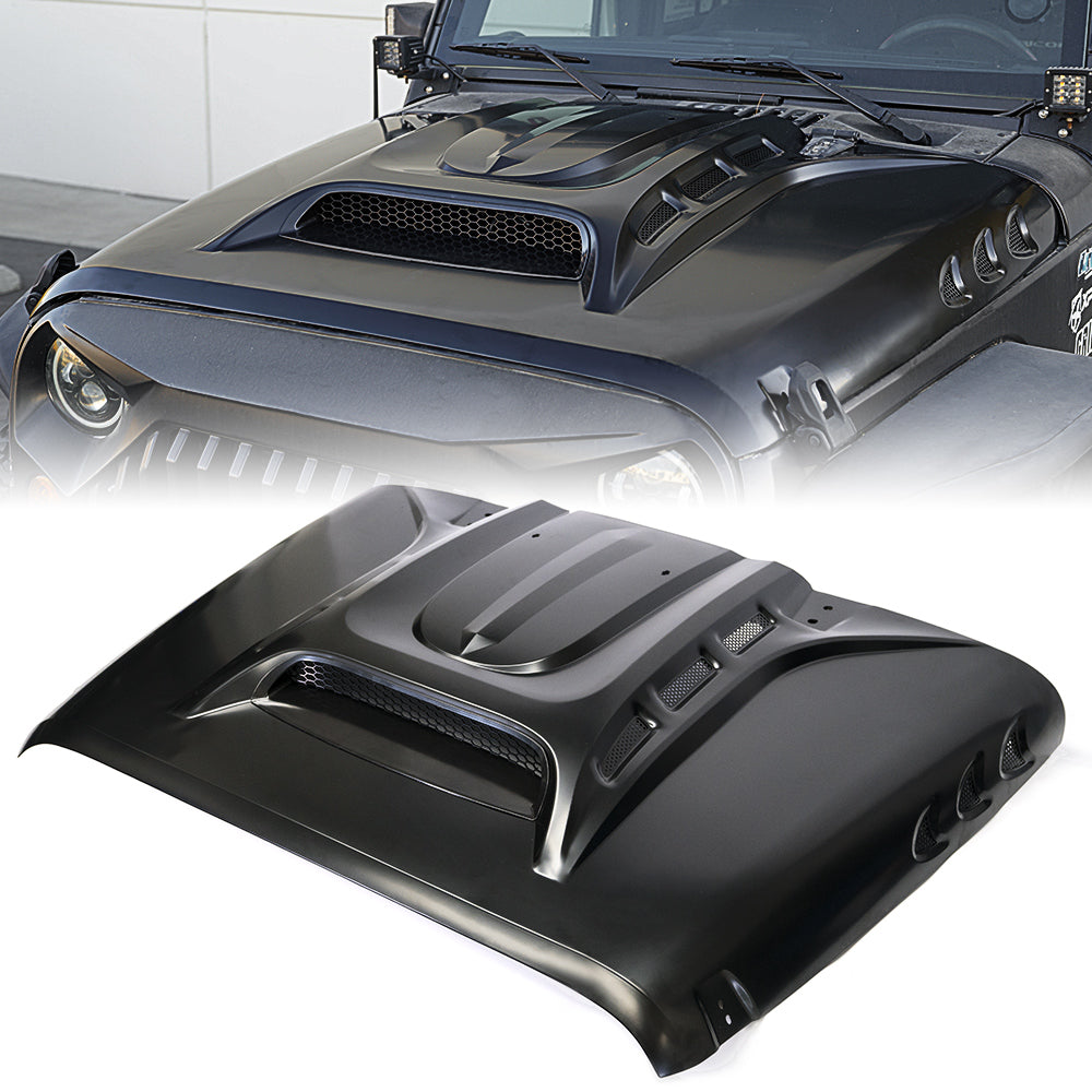 Xprite Wrangler JK Hood with Functional Air Vents | Piranha Serie
