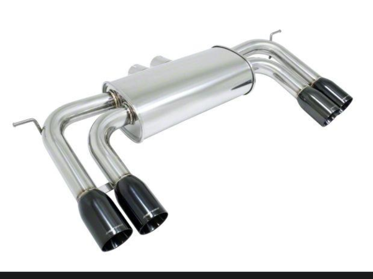 Megan Racing Axle Back Exhaust for 2010-2014 BMW X5M / X6M Blue Titanium Tips