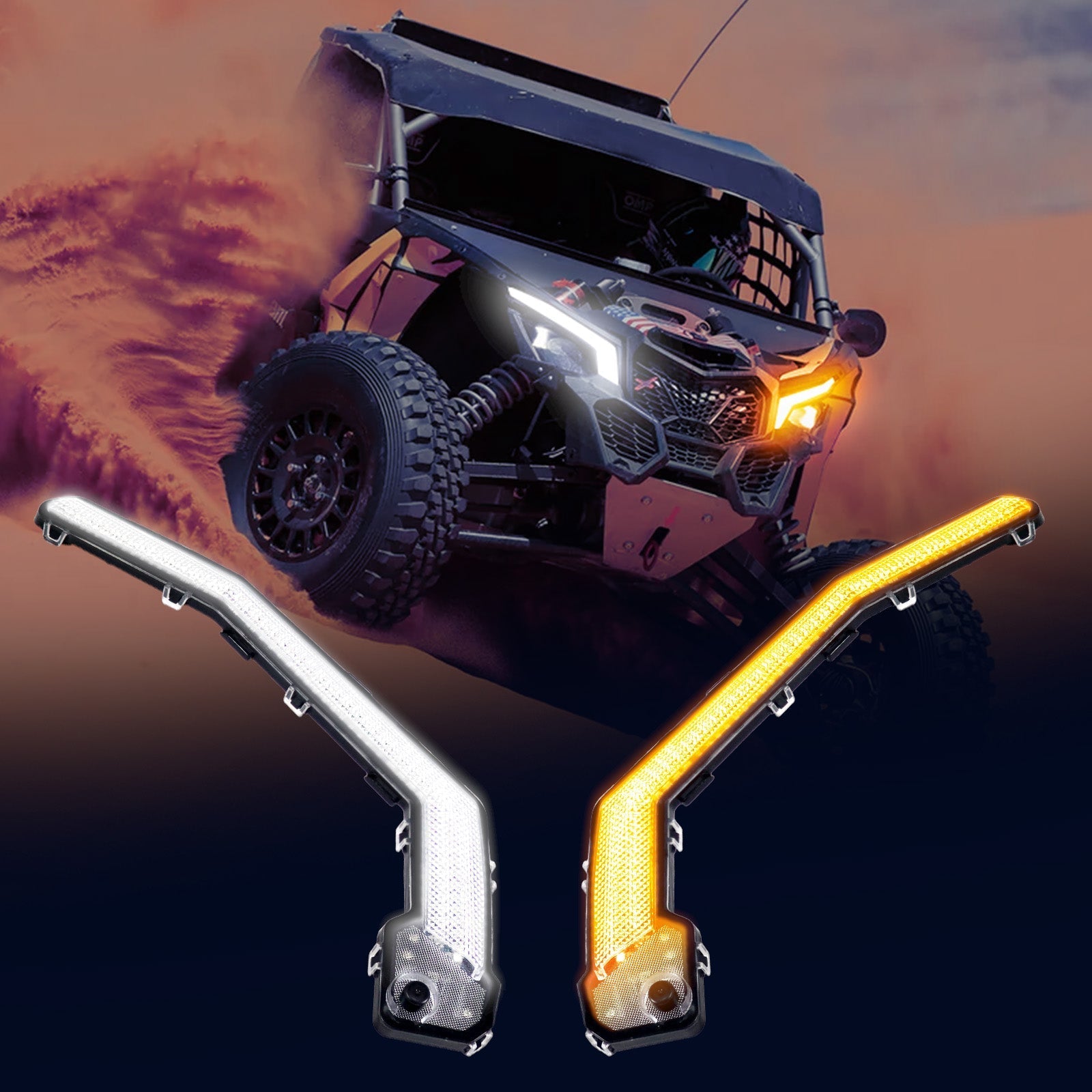 Xprite X3 Front Signature Accent Fang Lights Compatible with Ma