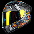 ILM Full Face Motorcycle Helmet Lightweight Fiberglass DOT ECE Model MF522P