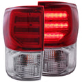 Anzo 2007-2013 Toyota Tundra LED Tail lights Red/Clear G2