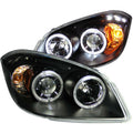 Anzo 2005-2010 Chevrolet Cobalt Projector Headlights w/ Halo Black w/ LED