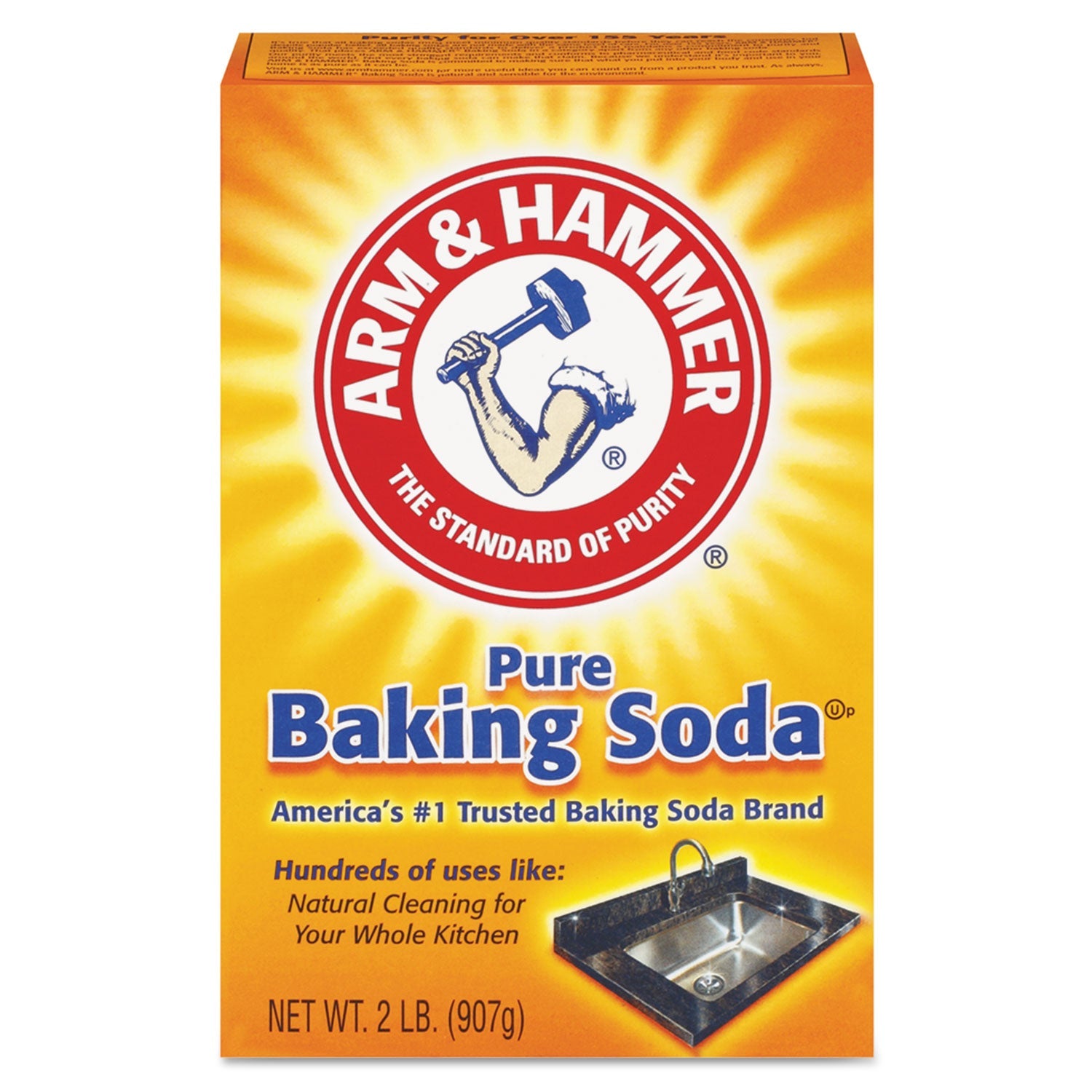Arm & Hammer Baking Soda, 2 lb Box, 12/Carton