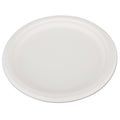 SCT ChampWare Heavyweight Bagasse Dinnerware, Plate, 10" dia, White, 500/Carton