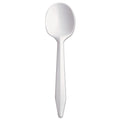 Dart Style Setter Mediumweight Plastic, Spoons, White, 5.6", 1000/Carton