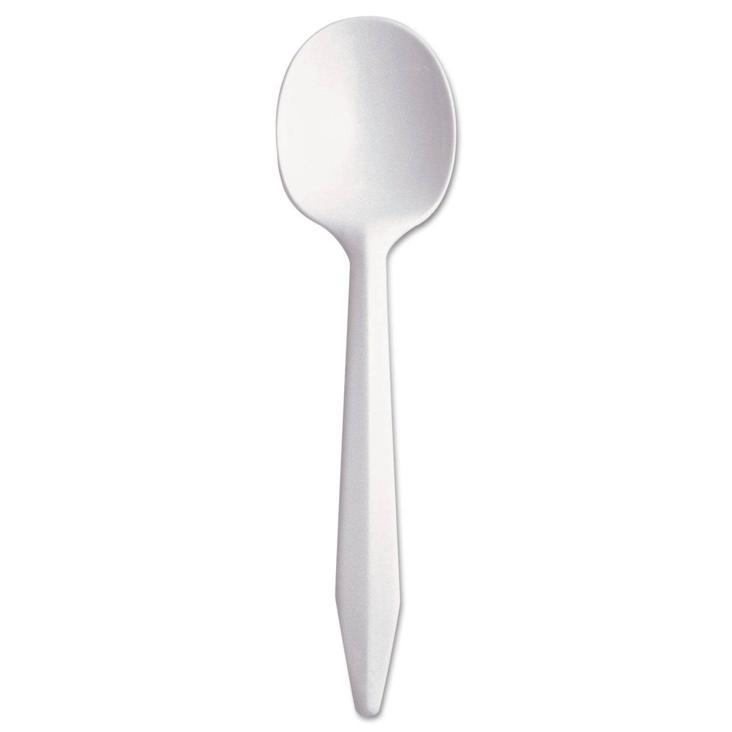 Dart Style Setter Mediumweight Plastic, Spoons, White, 5.6", 1000/Carton
