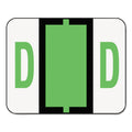 Smead A-Z Color-Coded End Tab Filing Labels, D, 1 x 1.25, White, 500/Roll