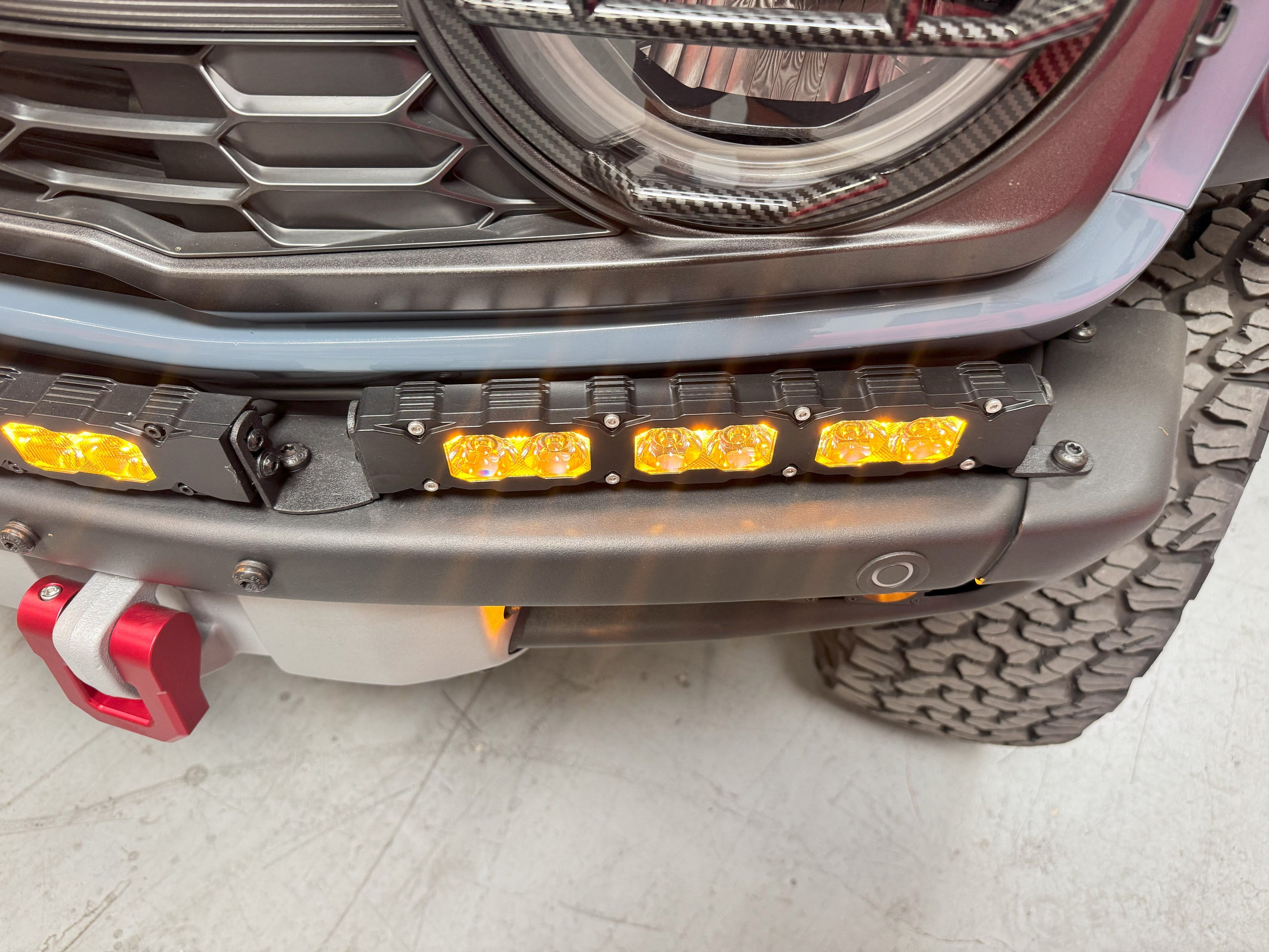 2022+ Ford Bronco Raptor Light Bar Extensions