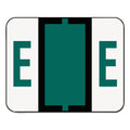 Smead A-Z Color-Coded End Tab Filing Labels, E, 1 x 1.25, White, 500/Roll