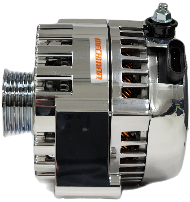 Mechman 240 Amp High Output Alternator 1996-2004 GM Truck 4.3L 4.8L 5.3L 5.7L 6L - Chrome Billet
