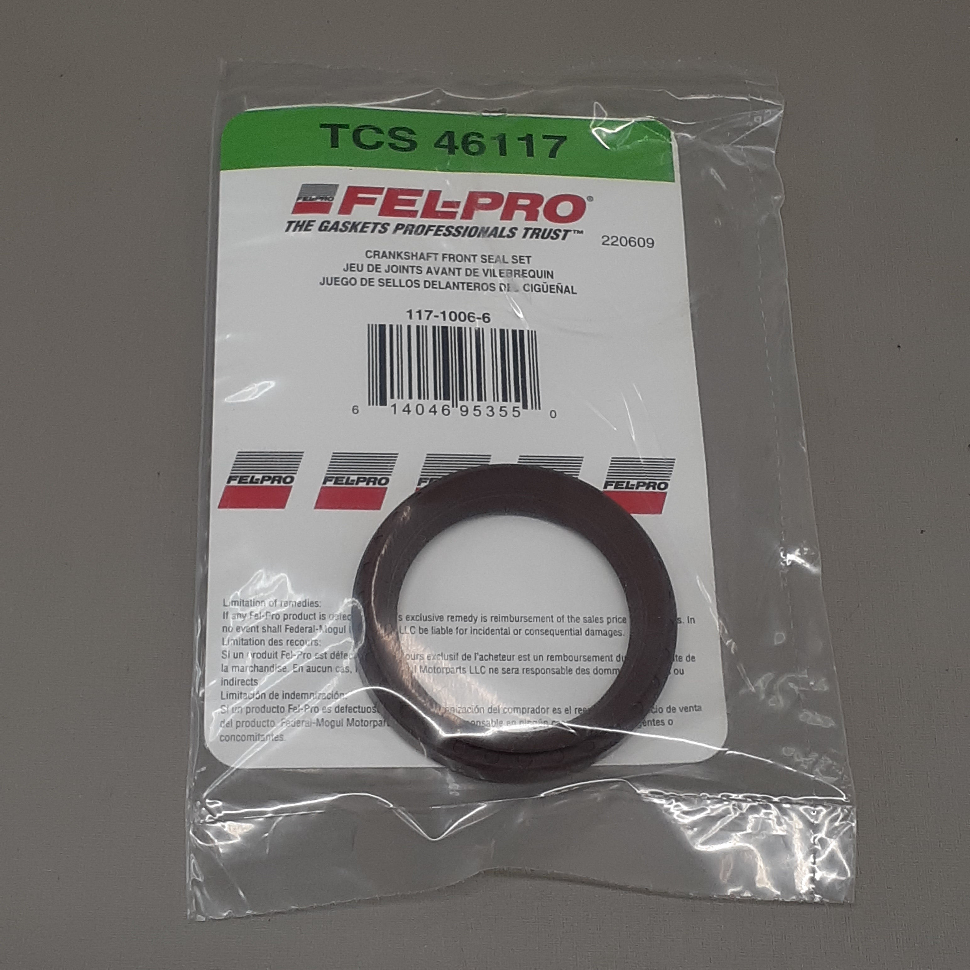 FEL-PRO Crankshaft Front Seal Set TCS46117 (New)