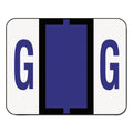 Smead A-Z Color-Coded End Tab Filing Labels, G, 1 x 1.25, White, 500/Roll