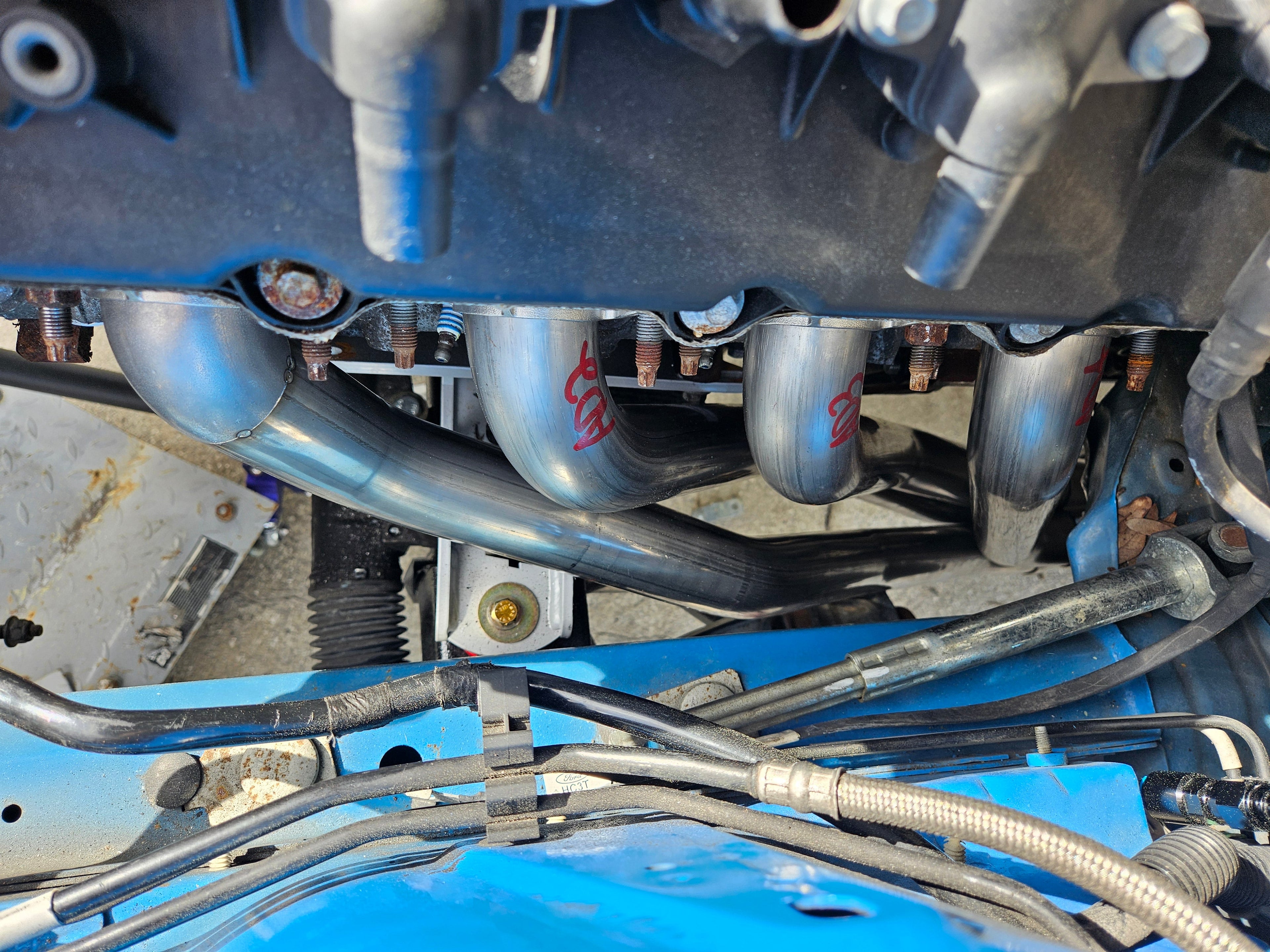 S197/S550 Godzilla Swap Headers 2005-2023 Mustang 7.3L #432041