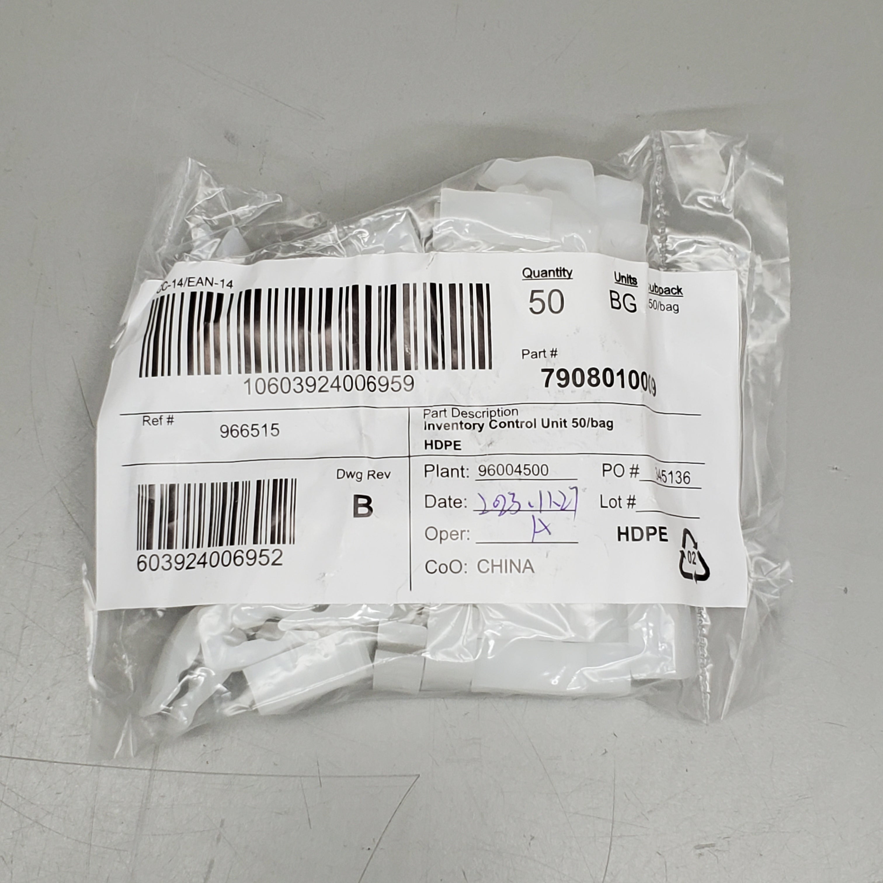 SIFFRON 1000 CT! Peg Hook Stoppers Inventory Control Clips 7908010009