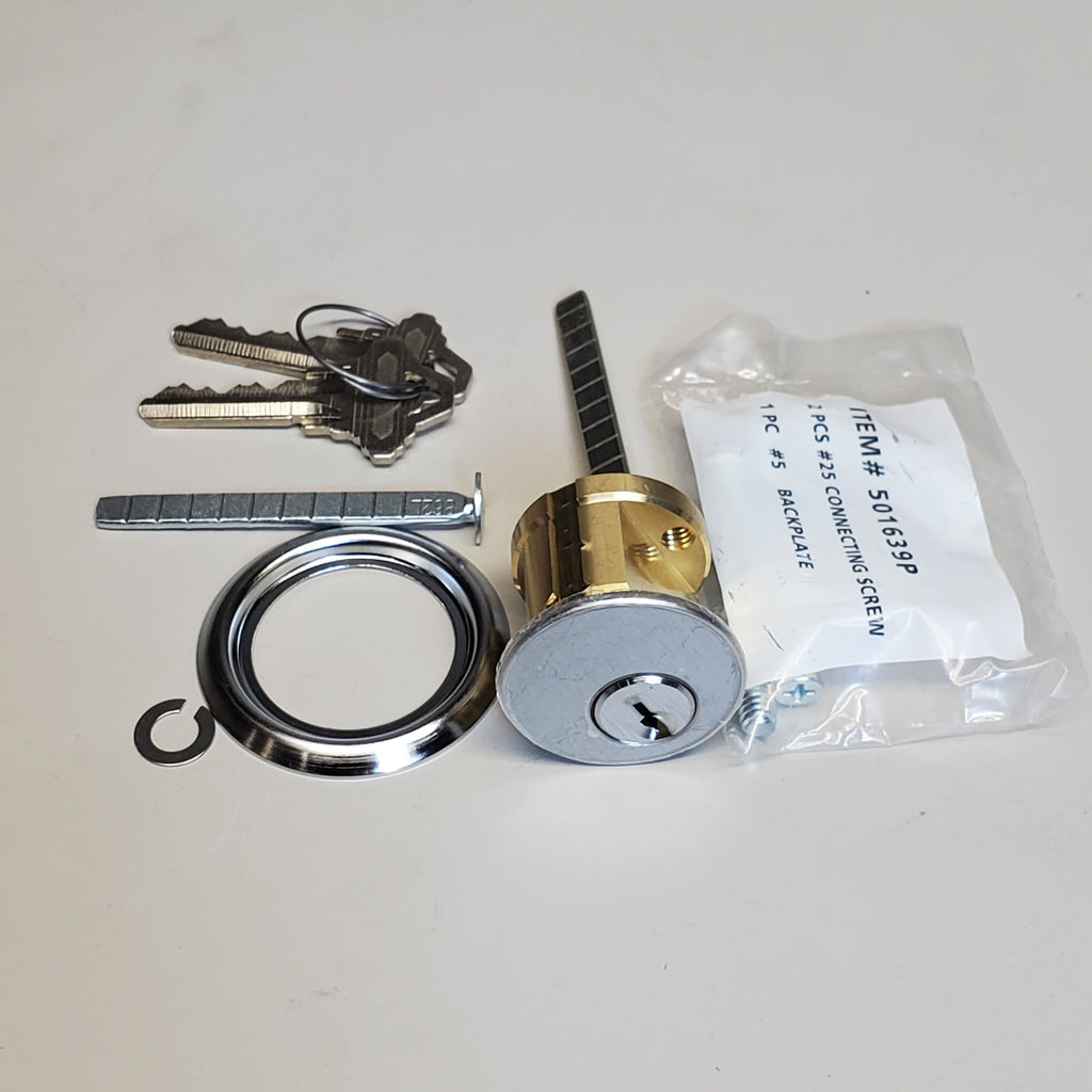 ILCO Brass Keyway Rim Cylinders 1-1/8" Length Conventional Core 7075SC10-26D-42642