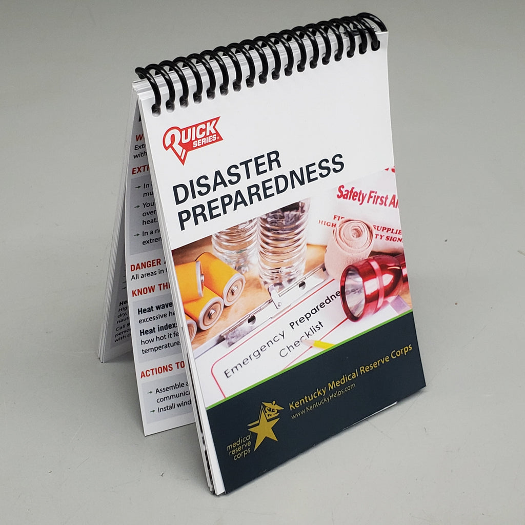 QUICK SERIES Disaster Preparedness Flip Book for Planning & Recovery 60 Pages (New Other)