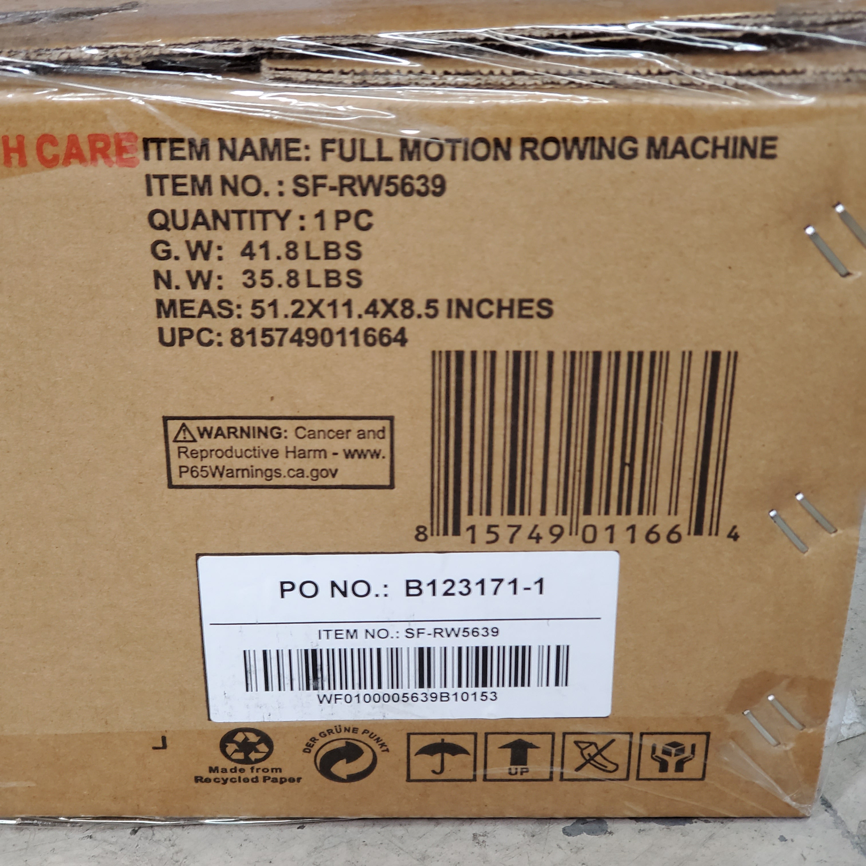 SUNNY FIT Compact Full Motion Row Machine for Full Body Workout SF-RW5639
