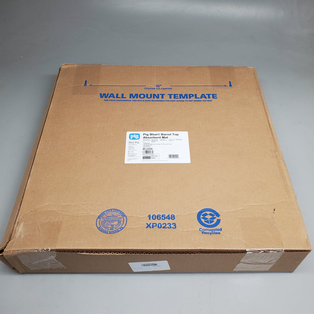 ZA@ PIG Blue Barrel Top Absorbent Mats 25 Pack 22" Dia. BLU255
