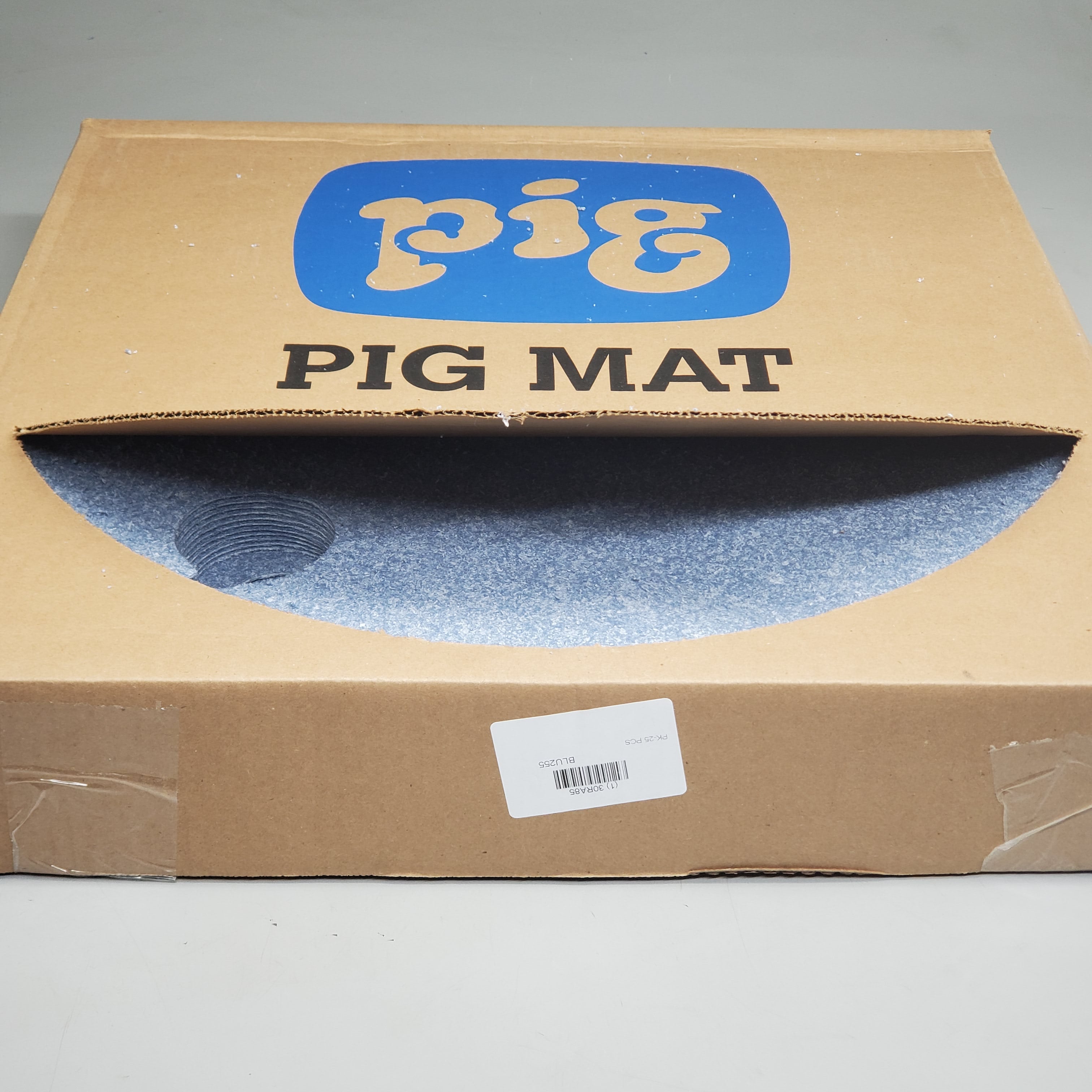 ZA@ PIG Blue Barrel Top Absorbent Mats 25 Pack 22" Dia. BLU255