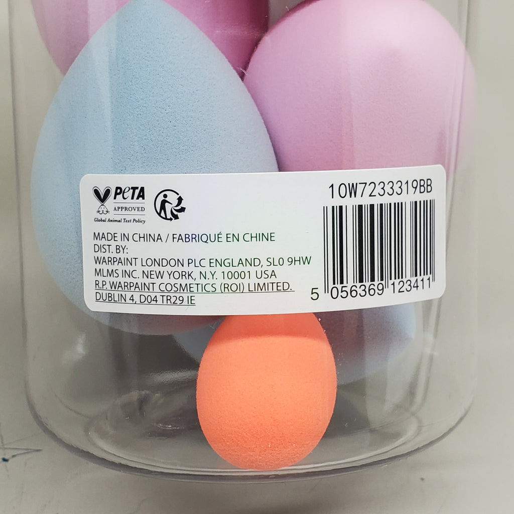 W7 (6 PACK, 6 SPONGES EACH) Maqui Face Sponges Assorted Colors