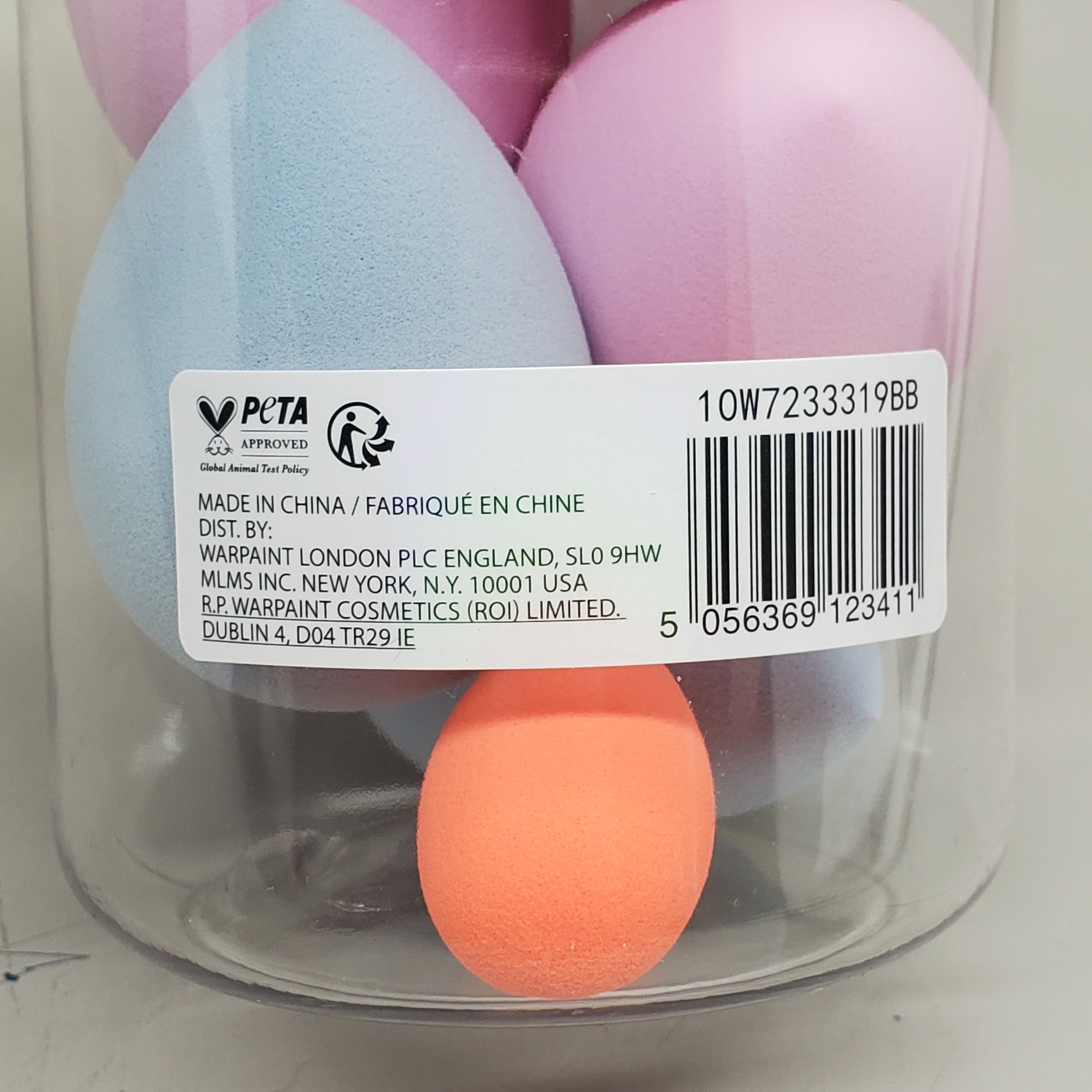 W7 (6 PACK, 6 SPONGES EACH) Maqui Face Sponges Assorted Colors