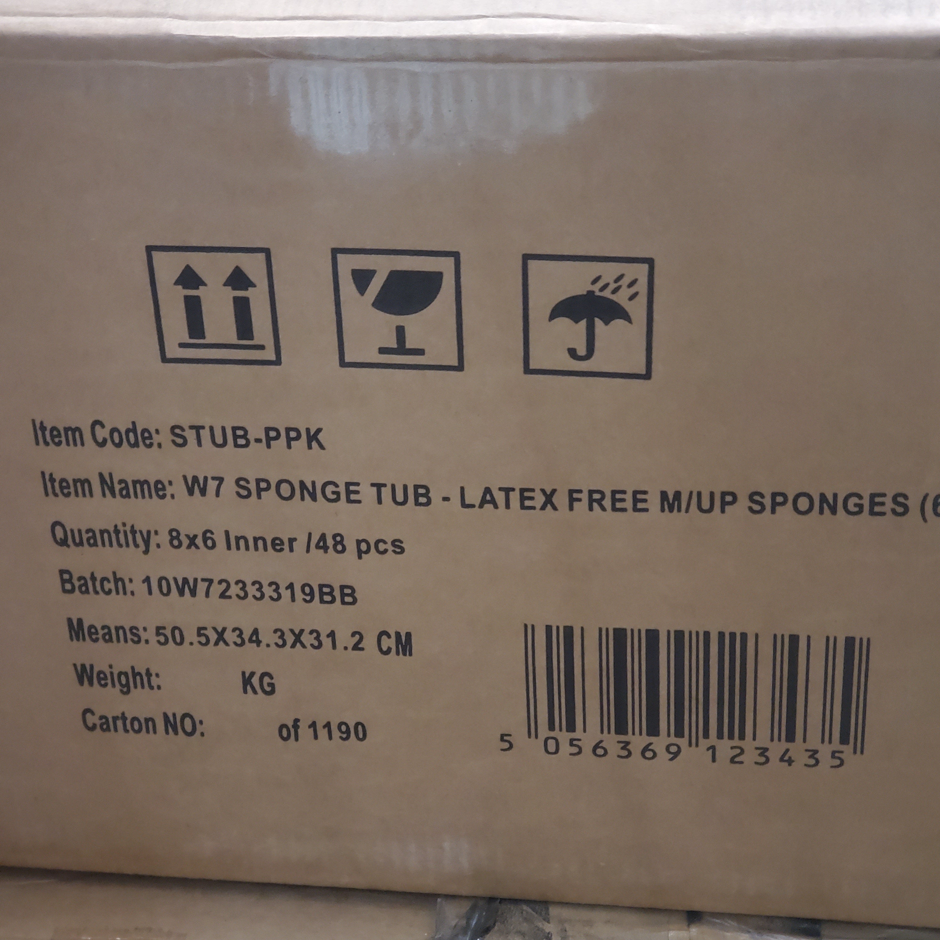 W7 (6 PACK, 6 SPONGES EACH) Maqui Face Sponges Assorted Colors