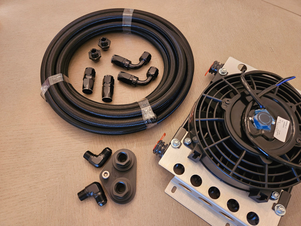 6r80/10r80 Transmission Cooler Kit with Single Fanned Cooler- COMPLETE KIT