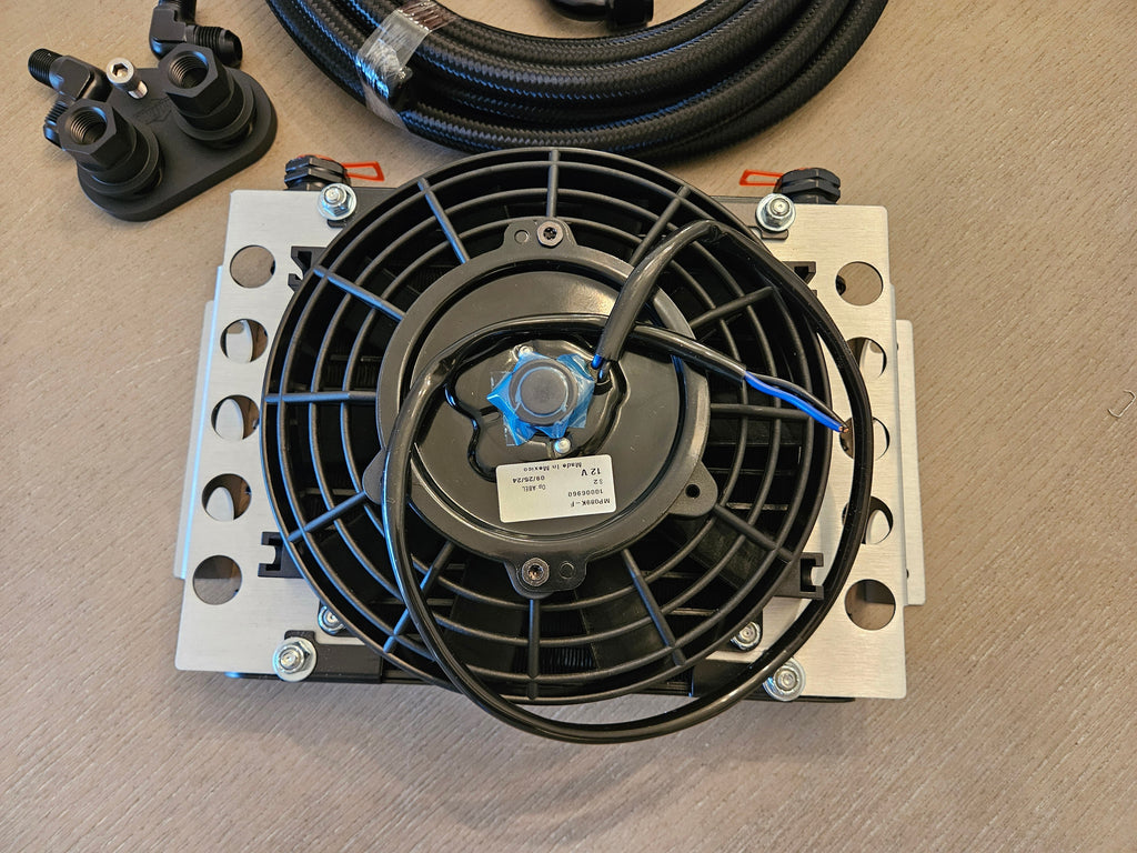 6r80/10r80 Transmission Cooler Kit with Single Fanned Cooler- COMPLETE KIT