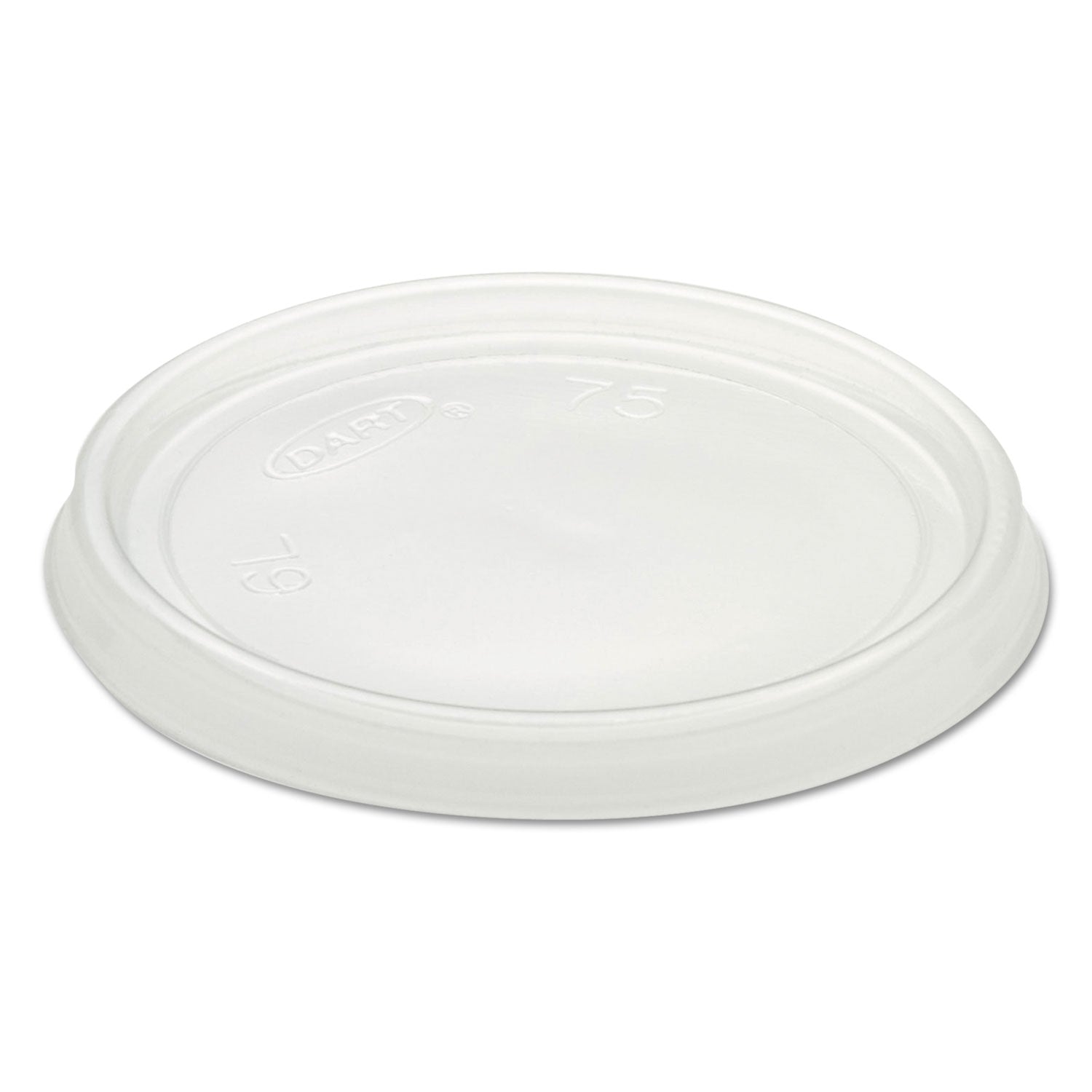 Dart Non-Vented Container Lids, Clear, Plastic, 100/Pack, 10 Packs/Carton