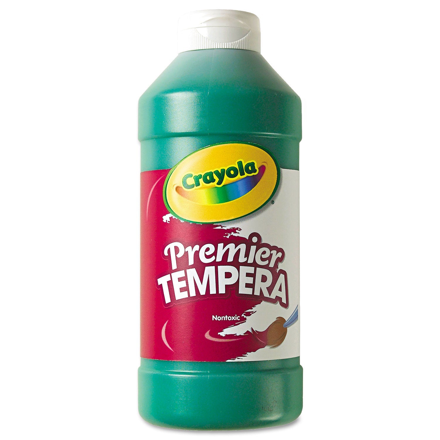 Crayola Premier Tempera Paint, Green, 16 oz Bottle