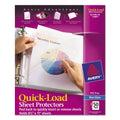 Avery Quick Top and Side Loading Sheet Protectors, Letter, Non-Glare, 50/Box