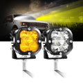 3 Inch 80W 9600LM LED Pods Lights White&Amber for