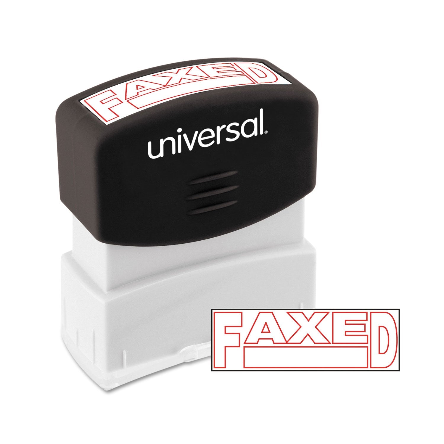 Universal Message Stamp, FAXED, Pre-Inked One-Color, Red