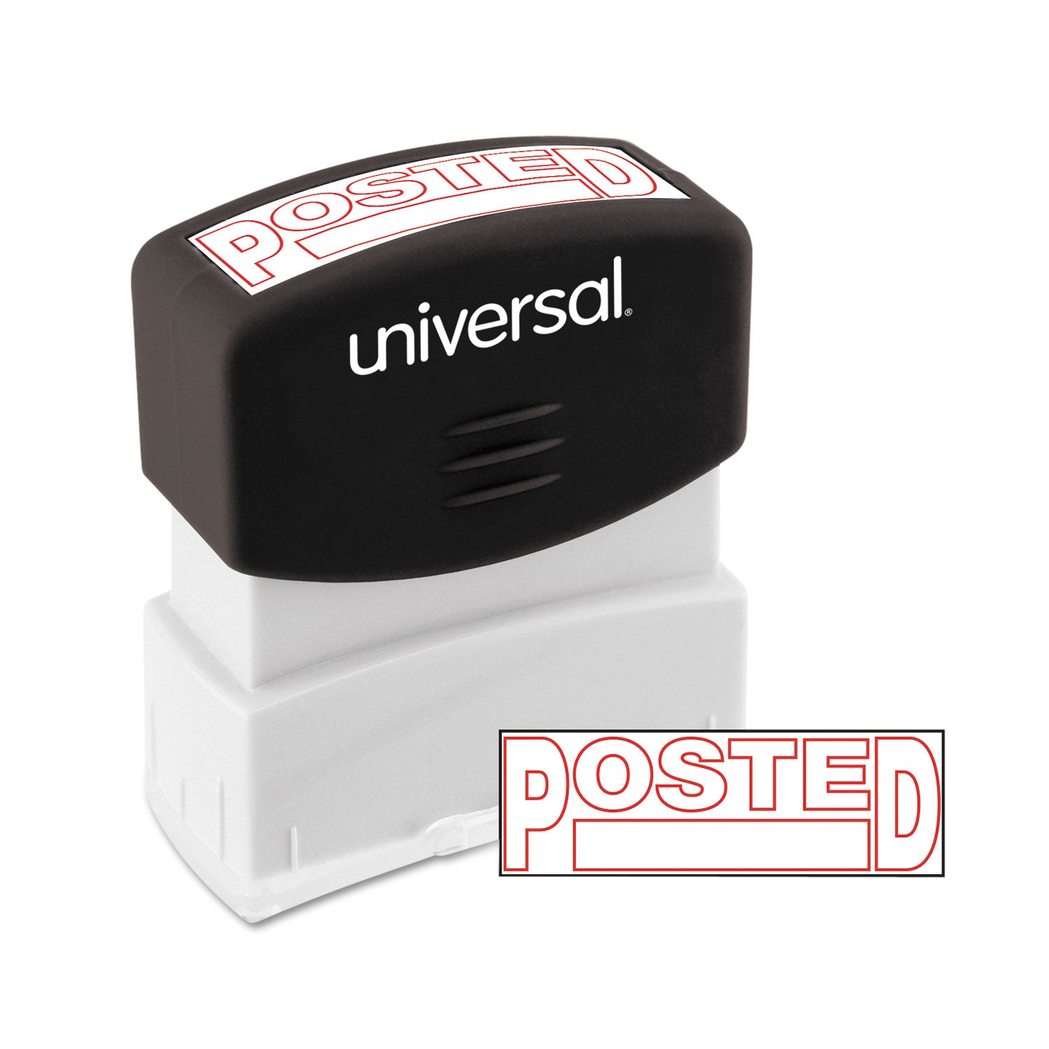 Universal Message Stamp, POSTED, Pre-Inked One-Color, Red